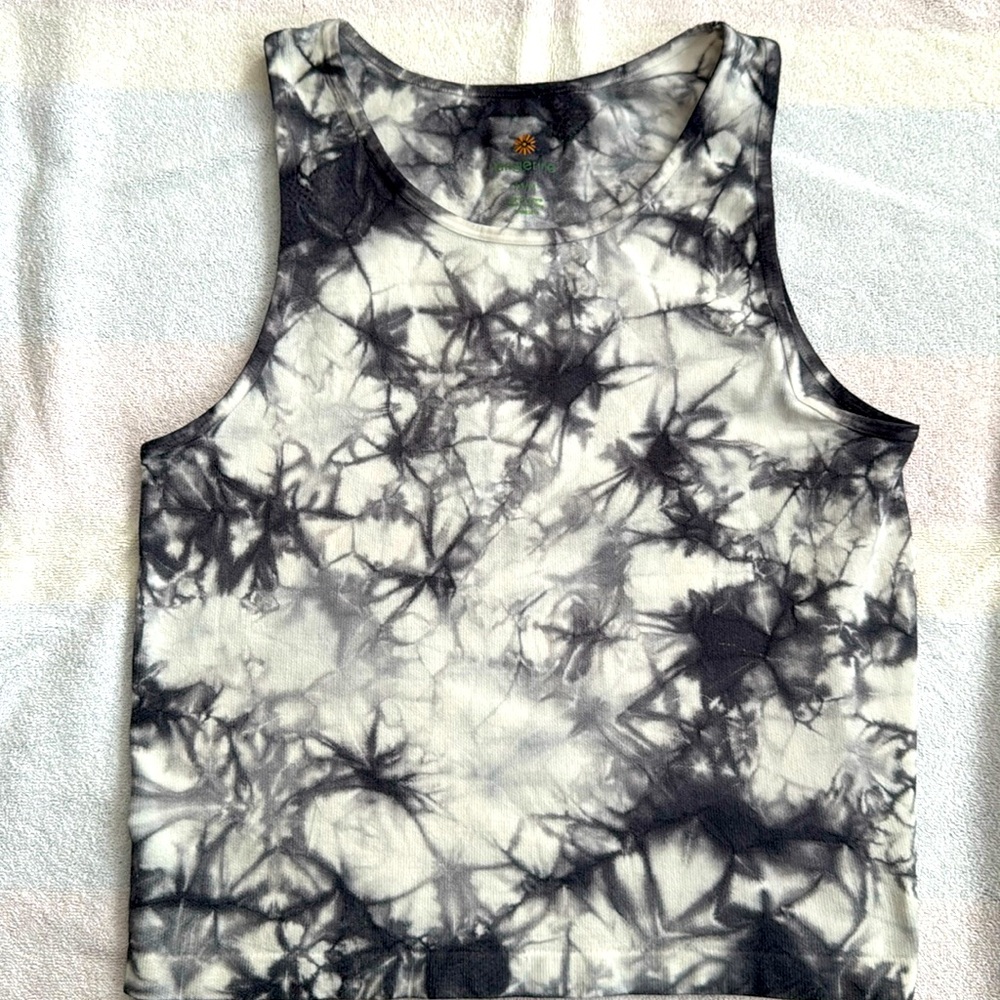 Tangerine Tie Dye Stretchy tank